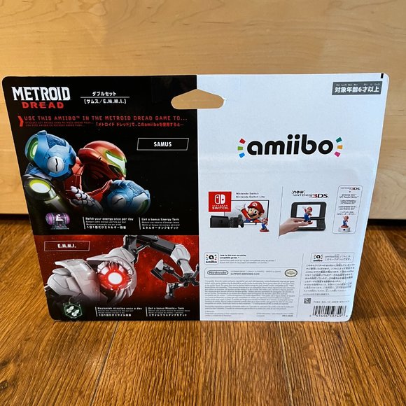 New METROID DREAD Amiibo Set Samus E.M.M.I. Nintendo Sealed - Picture 4 of 6